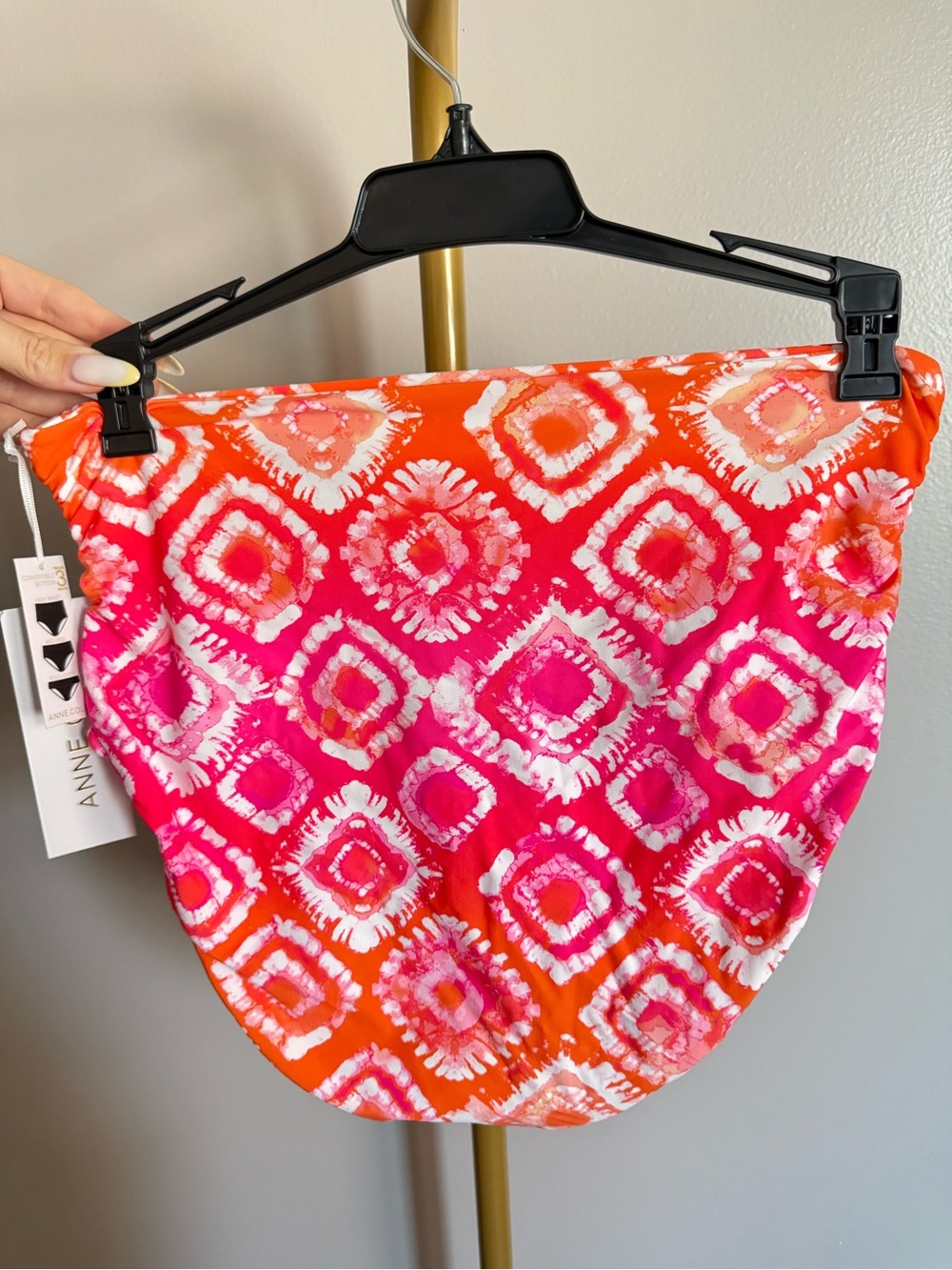 NWT Anne Cole Fold-Over Bikini Bottom – Multicolor Print, Size L - Picture 4 of 4